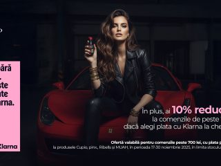 10% reducere la comenzile peste 700 lei achitate prin Klarna