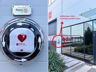 Un defibrilator AED, disponibil 24/7, la sediul Cupio din Timișoara