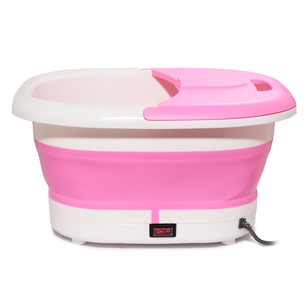 Cadita pliabila pentru picioare cu hidromasaj - pink
