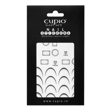 Abtibild pentru unghii Cupio French - All Black