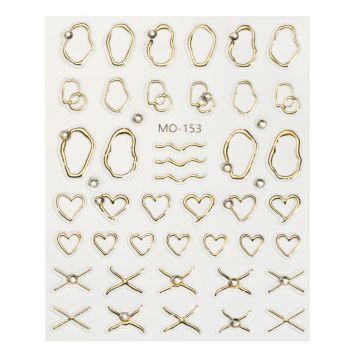 Abtibild unghii MO-153 Gold