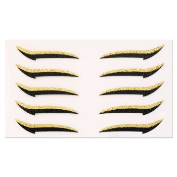 Stickere eyeliner Black&Gold