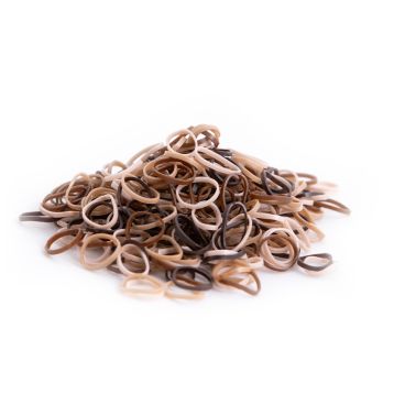 Elastice invizibile pentru par Cupio set 300 - Mix of Brown