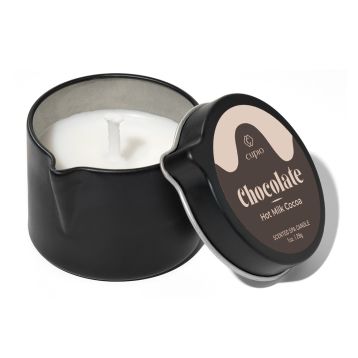 Lumanare spa pentru maini si cuticule Cupio Chocolate - Hot Milk Cocoa 28g