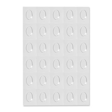 Decor de unghii transparent - Oval