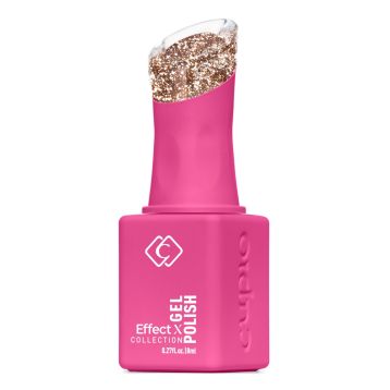 Oja semipermanenta Cupio Effect X Collection - Sparkling Divas Gold Society 8ml