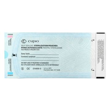 Pungi autosigilante pentru sterilizare Cupio 90x200 mm - 100buc.