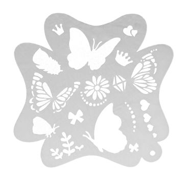Sablon pentru machiajul fetei Face Art 001