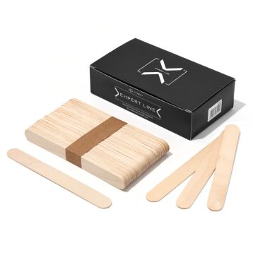Set 100 spatule pentru ceara Expert Line - M