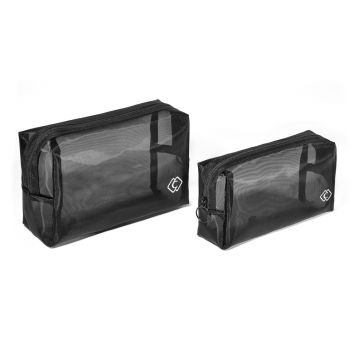 Set 2 portfarduri negre din plasa Cupio - Trends 