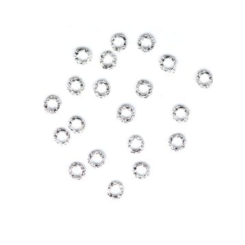 Set cerculete argintii 0.5cm
