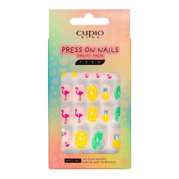 Set unghii false pentru copii Cupio Kids TEEN - Summer Holiday
