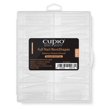 Tipsuri Full Nail RevoShapes  Ballerina/ Russian Almond - Apex 30% set 120 bucati