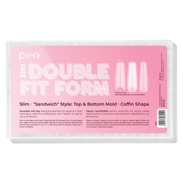 Tipsuri reutilizabile pinx. 240buc. - Double Fit Form