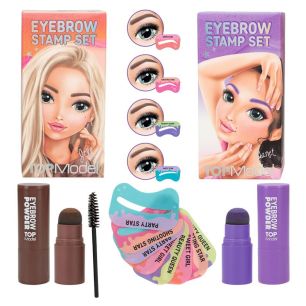 Set de sprancene cu sabloane si perie - TOPModel