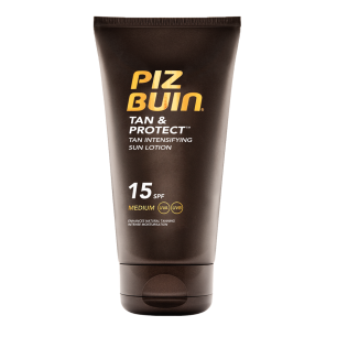 Lotiune pentru bronzare accelerata SPF 15 Tan & Protect Piz Buin