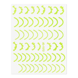 Abtibild pentru unghii Neon Yellow 1572