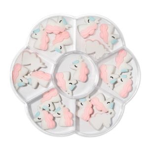 Set decor 3D pentru unghii pinx. 20buc - My Unicorn