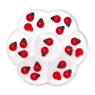 Set decor 3D pentru unghii pinx. 20buc - Ladybug