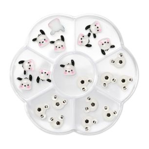 Set decor 3D pentru unghii pinx. 20buc - Cutie Pie