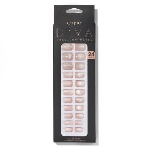 Set unghii false Cupio Diva - Cat Eye White