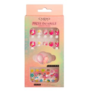 Set unghii false pentru copii Cupio Kids JUNIOR - Pink Sunshine
