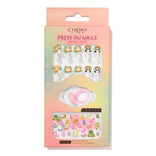 Set unghii false pentru copii Cupio Kids JUNIOR - Party In The Jungle