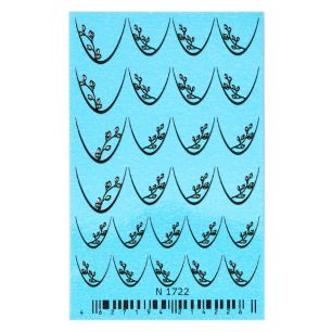 Tatuaj pentru unghii Cupio Azure Flowers French