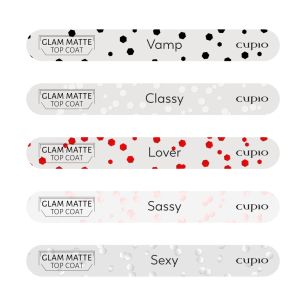 Sticker paletar set Glam Matte Top Coat