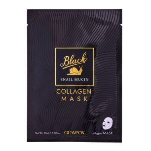 Masca de fata Glamfox - Black Snail Mucin Collagen 