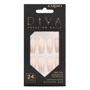 Set unghii false Cupio Diva - Glitter French