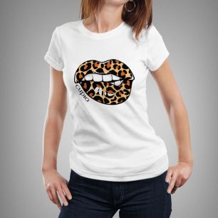 Tricou alb Cupio Animal Print 