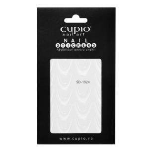 Abtibild pentru unghii Cupio French - White