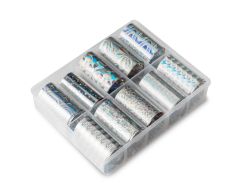 Folie de transfer set 10 Holographic Silver