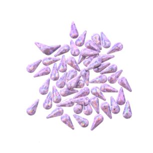 Ornamente metalice Lacrima Roz