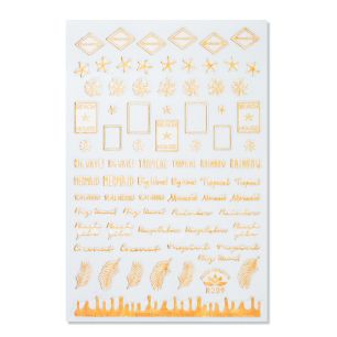 Tatuaj unghii R209 gold